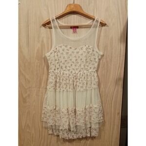 UP By Ultra Pink  Juniors Dress Summer Lace Fairy  Size Extra Large C4